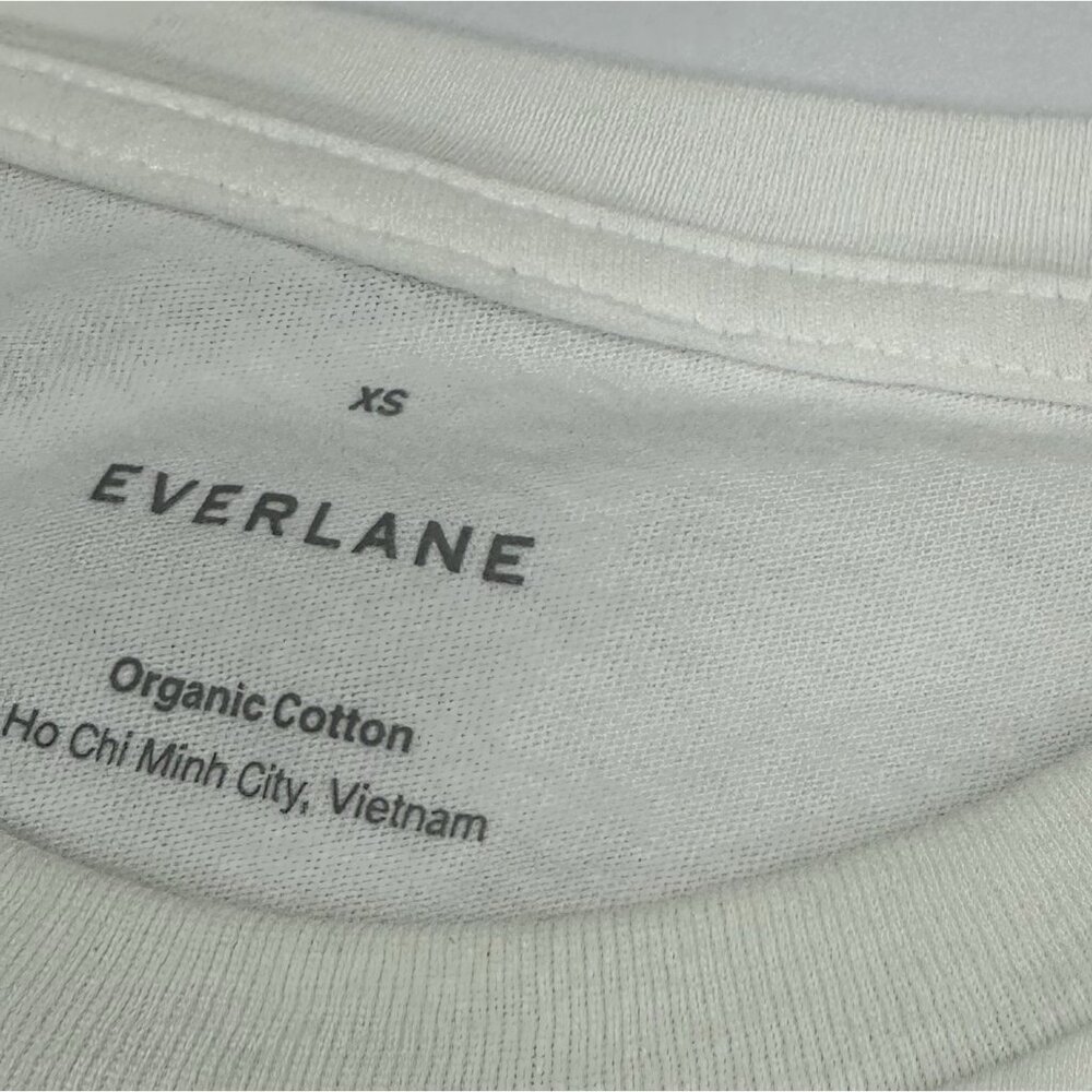 Everlane Women's White 100% My Body Crew Neck Organic Cotton Casual Tee XS/C31 - Picture 7 of 12